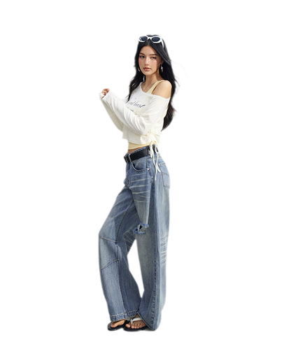 Layered One-Shoulder Top