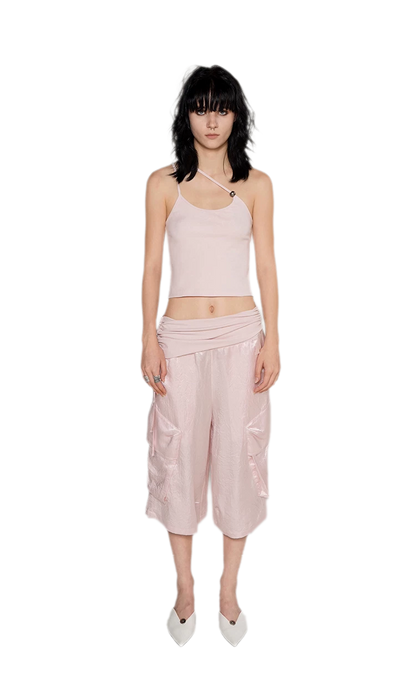 Strap Asymmetric Knit Cami