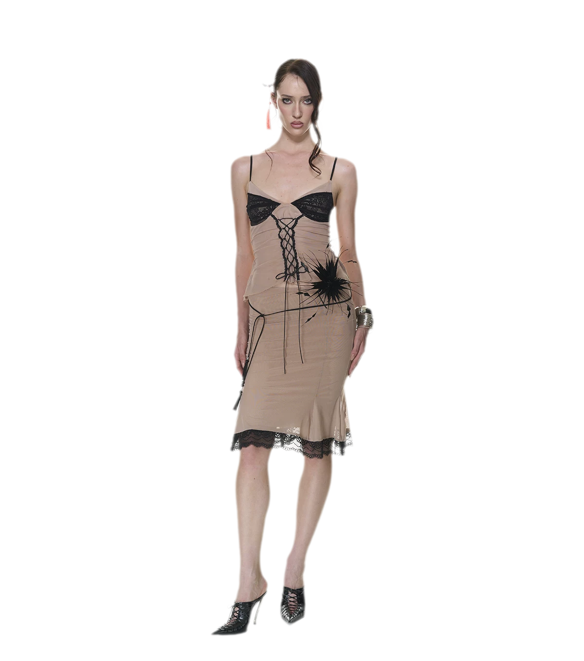 Lace Ruched Mermaid Set