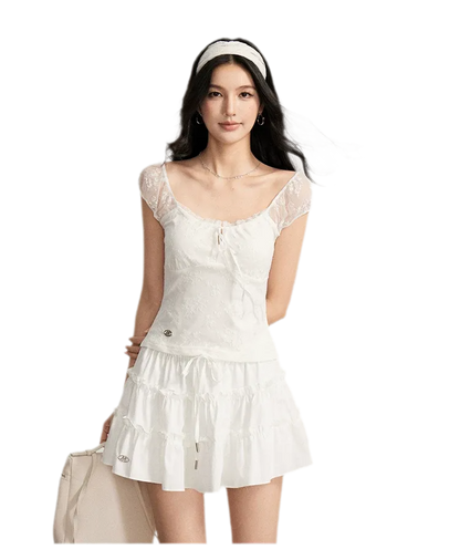 Lace Tie Skirt