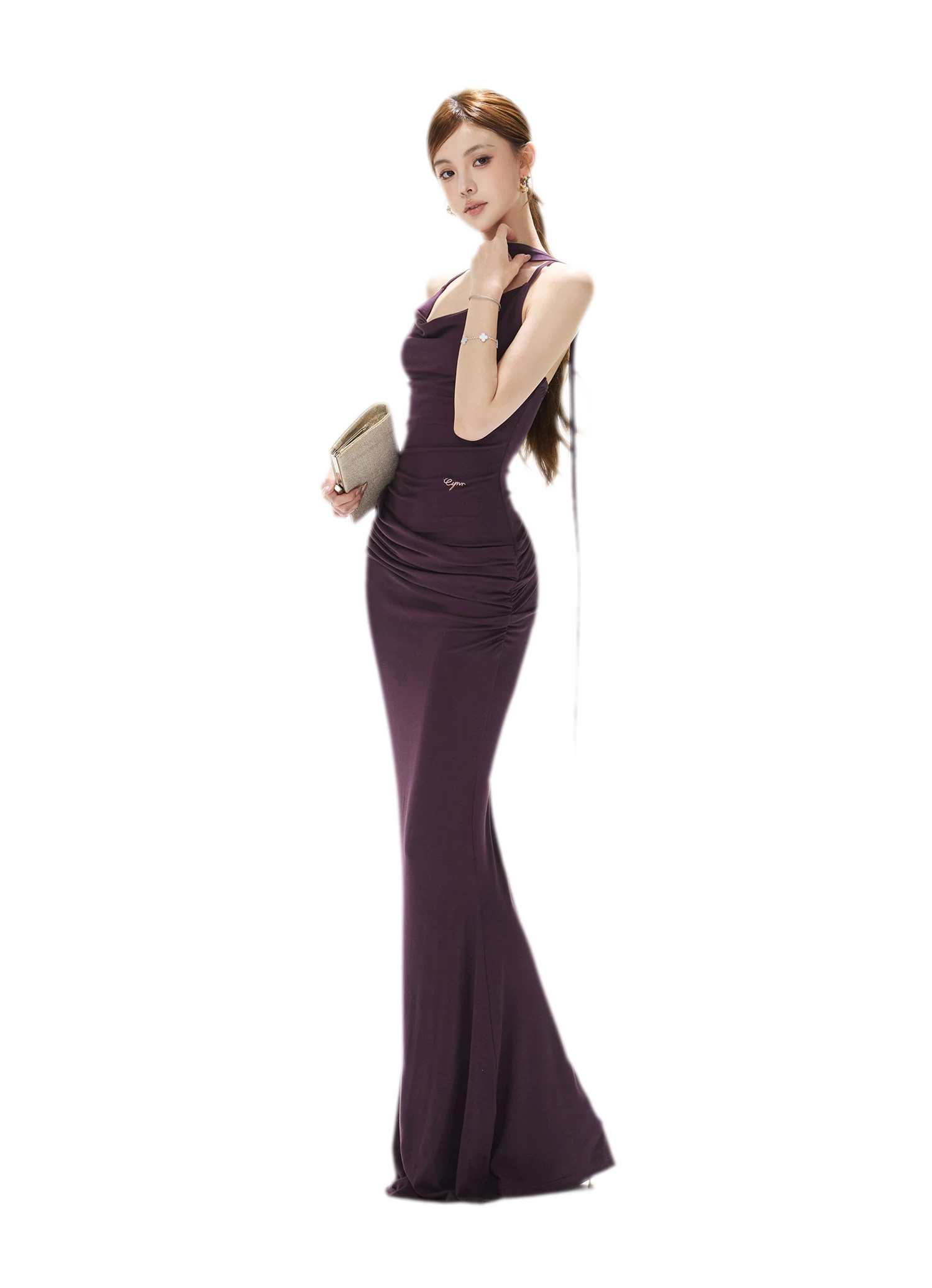 Draped Mermaid Cami Dress
