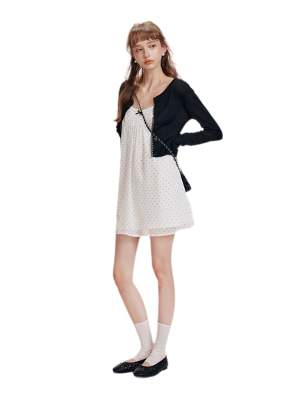 Chiffon Polka Dot Dress