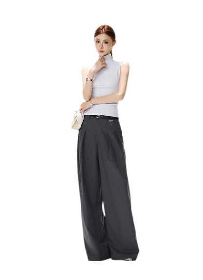 Tailored Wide-Leg Pants
