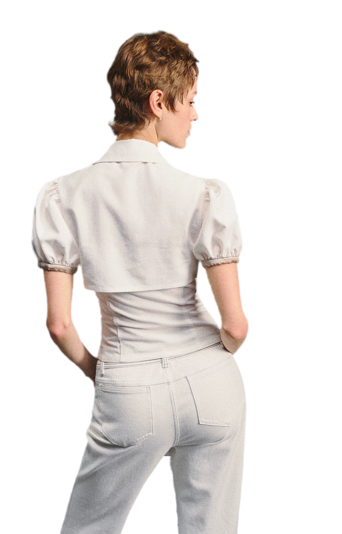 Collared Two-Piece Top