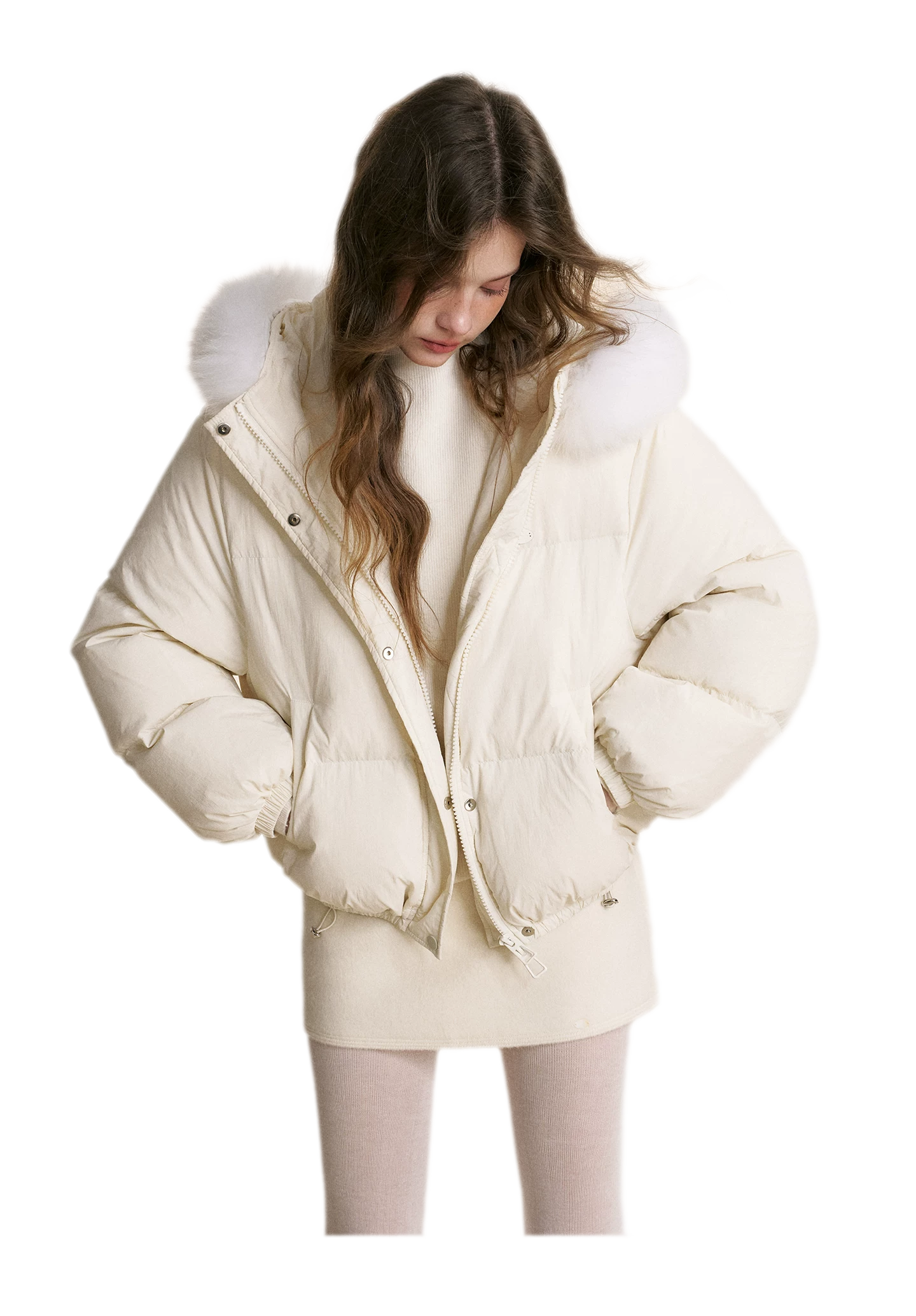 Puffer Hooded Down Jacket