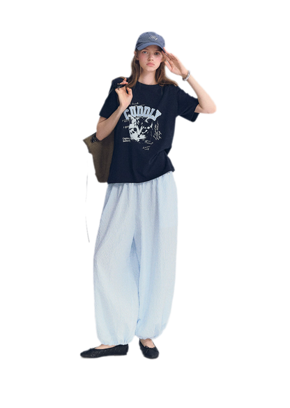 Cat Print Relaxed T-Shirt