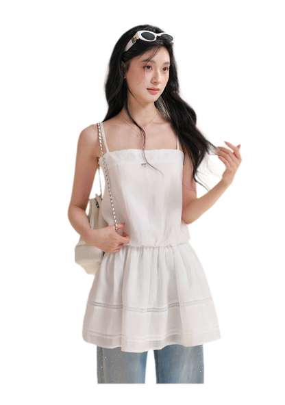 Soft Tencel Lace Dress &amp; Cardigan Set