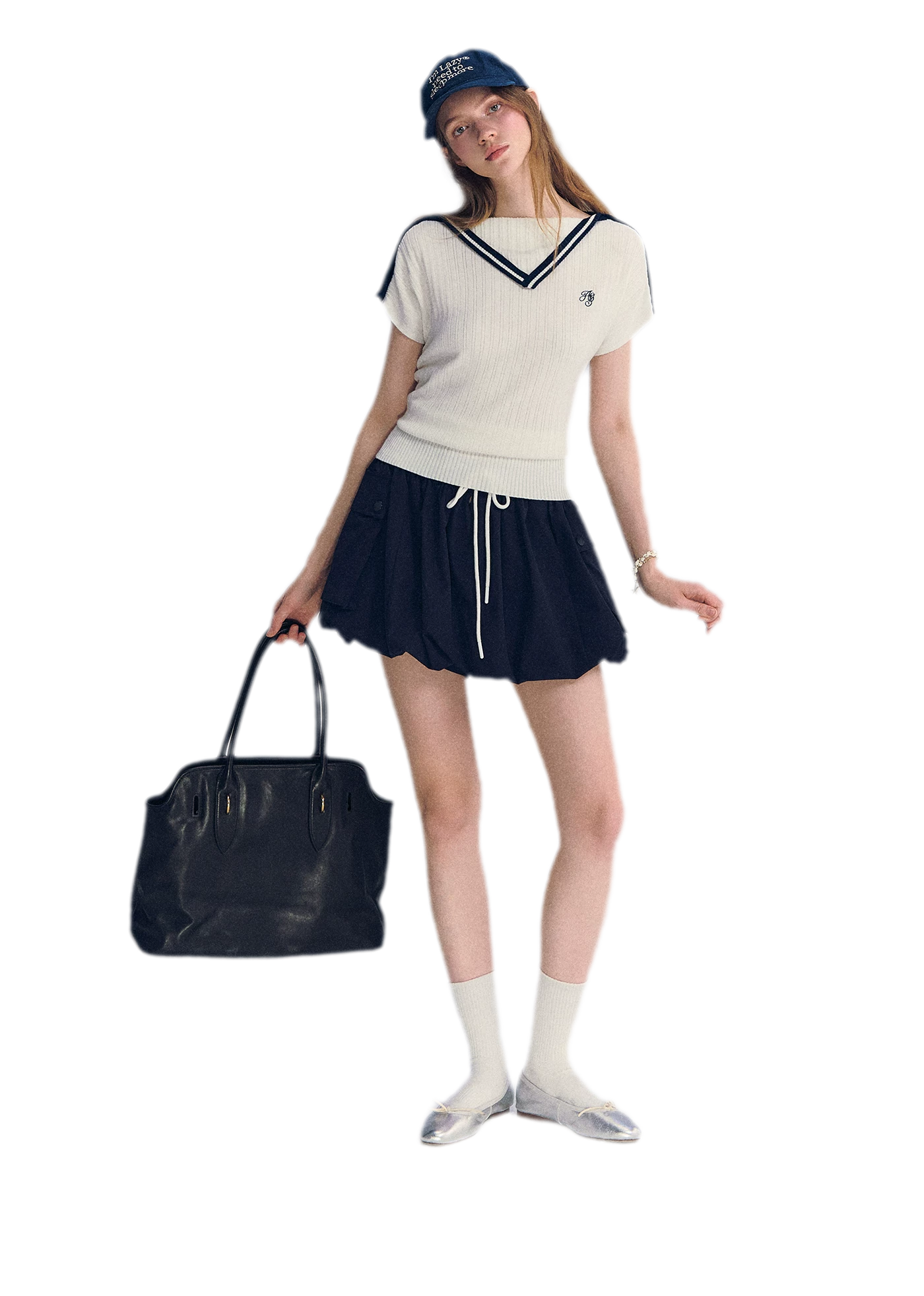 Contrast Trim Knit Top