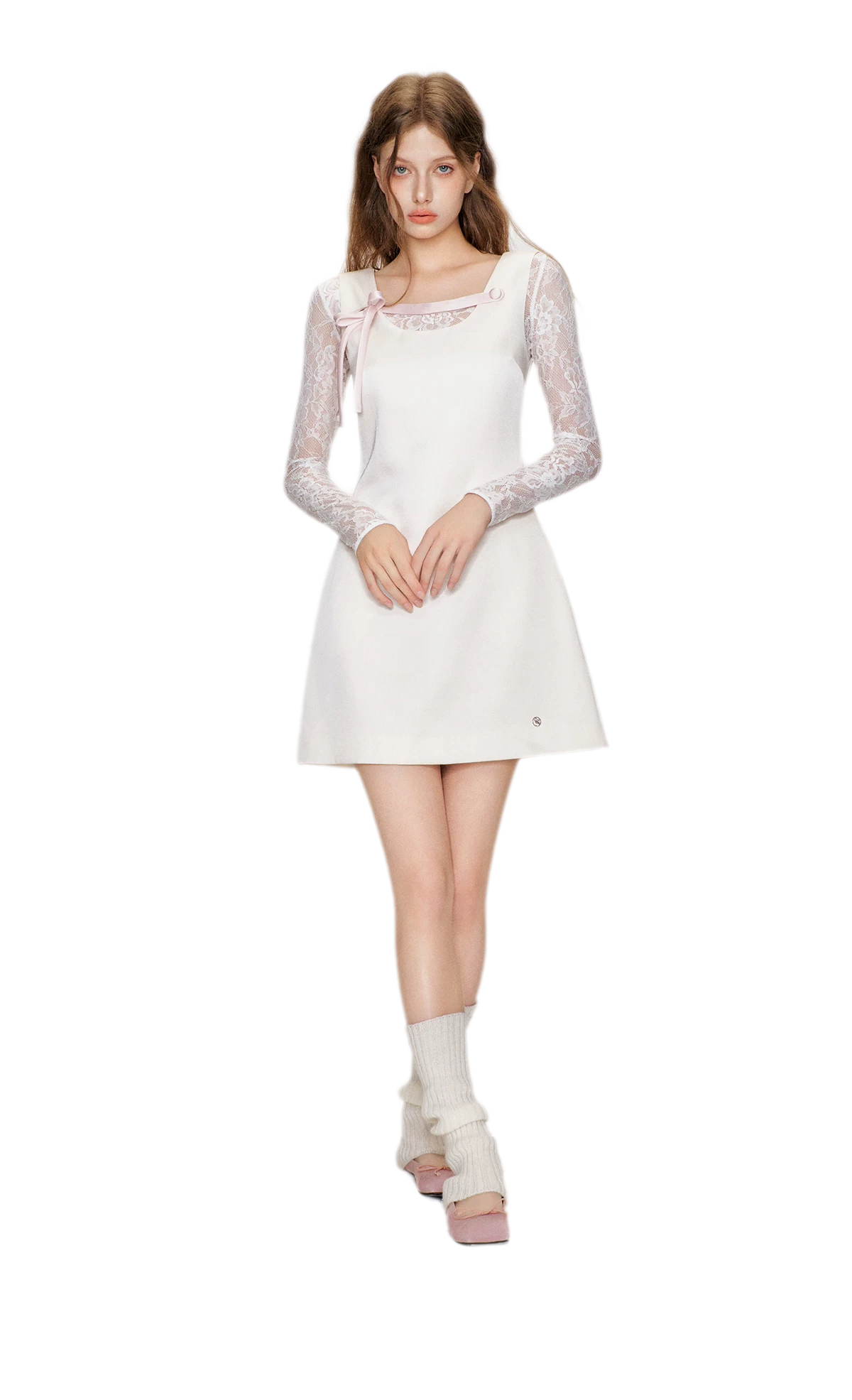 Pearl Satin Bow Dress
