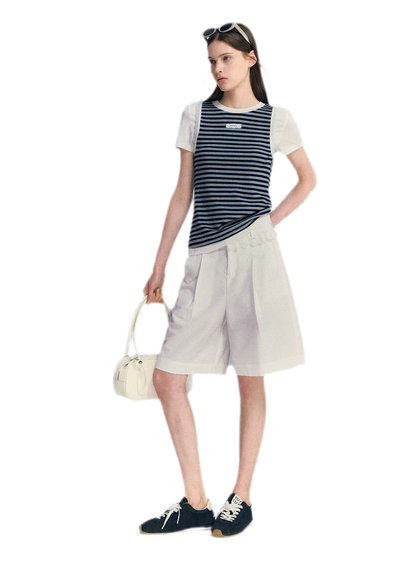 Faux Two-Piece Tee