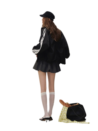 Structured Zipper Collar Jacket