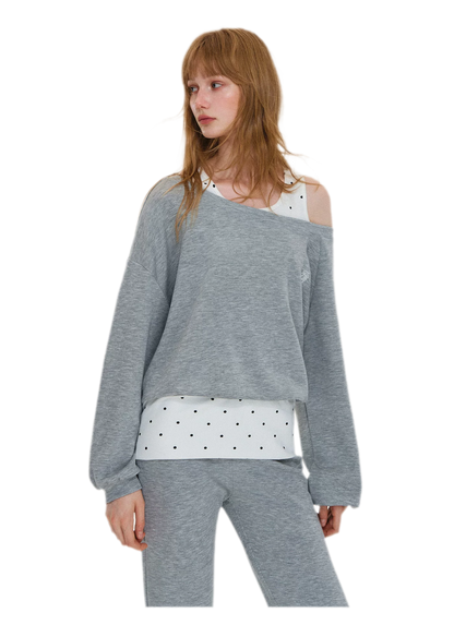 Polka Dot Asymmetrical Layered Set