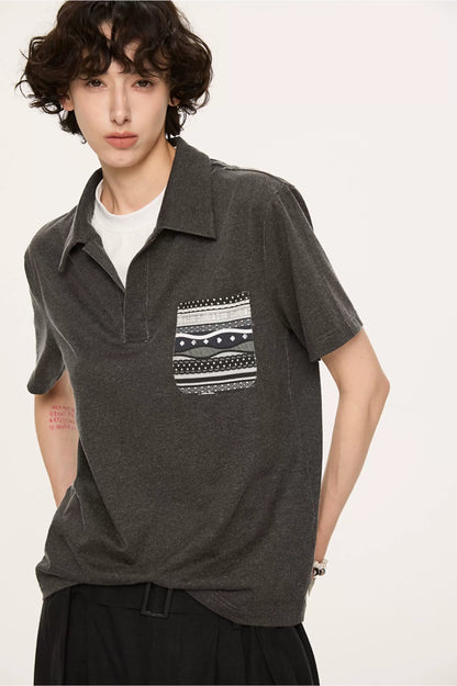 Fair Isle Tailored Polo Shirt