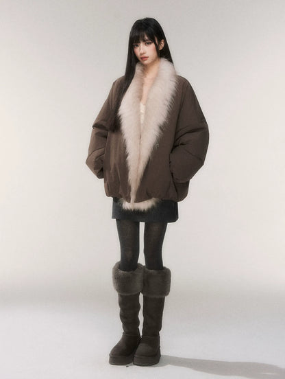 Fox Fur Goose Down Coat