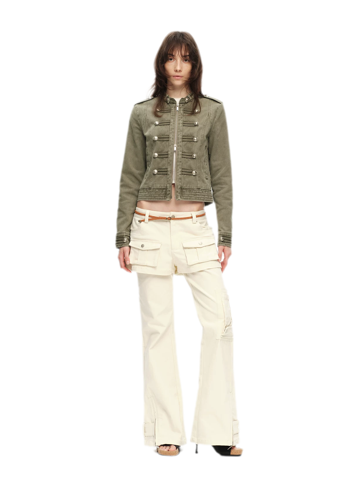 Washed Cotton Napoleon Jacket