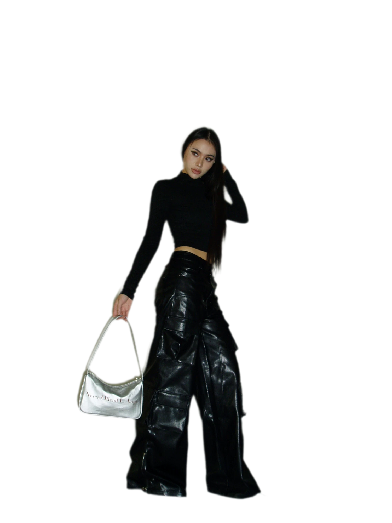 Silver Hobo Handbag