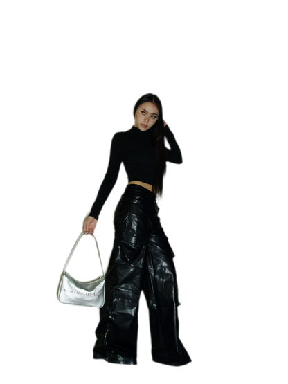 Silver Hobo Handbag