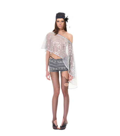 Shimmering Asymmetric Cover-Up