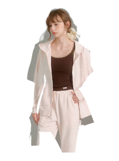 Cotton Hooded Tracksuit Set