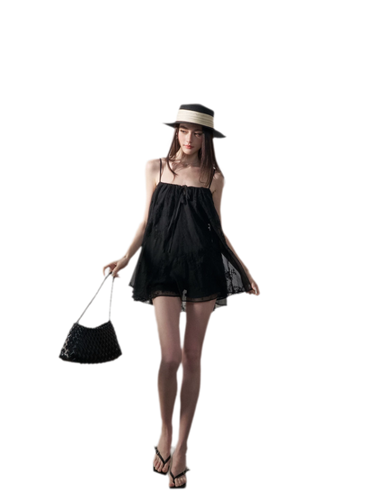 Ruched Tulle Camisole