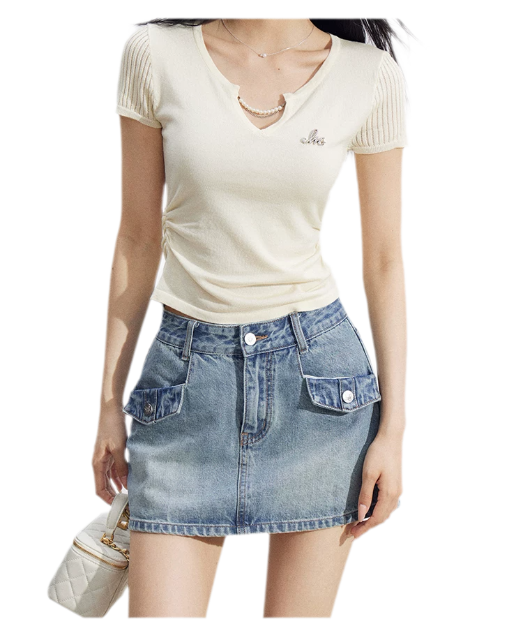 V-Neck Lyocell Tee