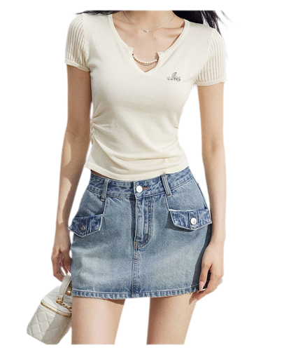 V-Neck Lyocell Tee