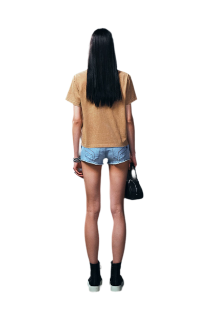 Wild Phantom Ultra Low-Rise Denim Shorts