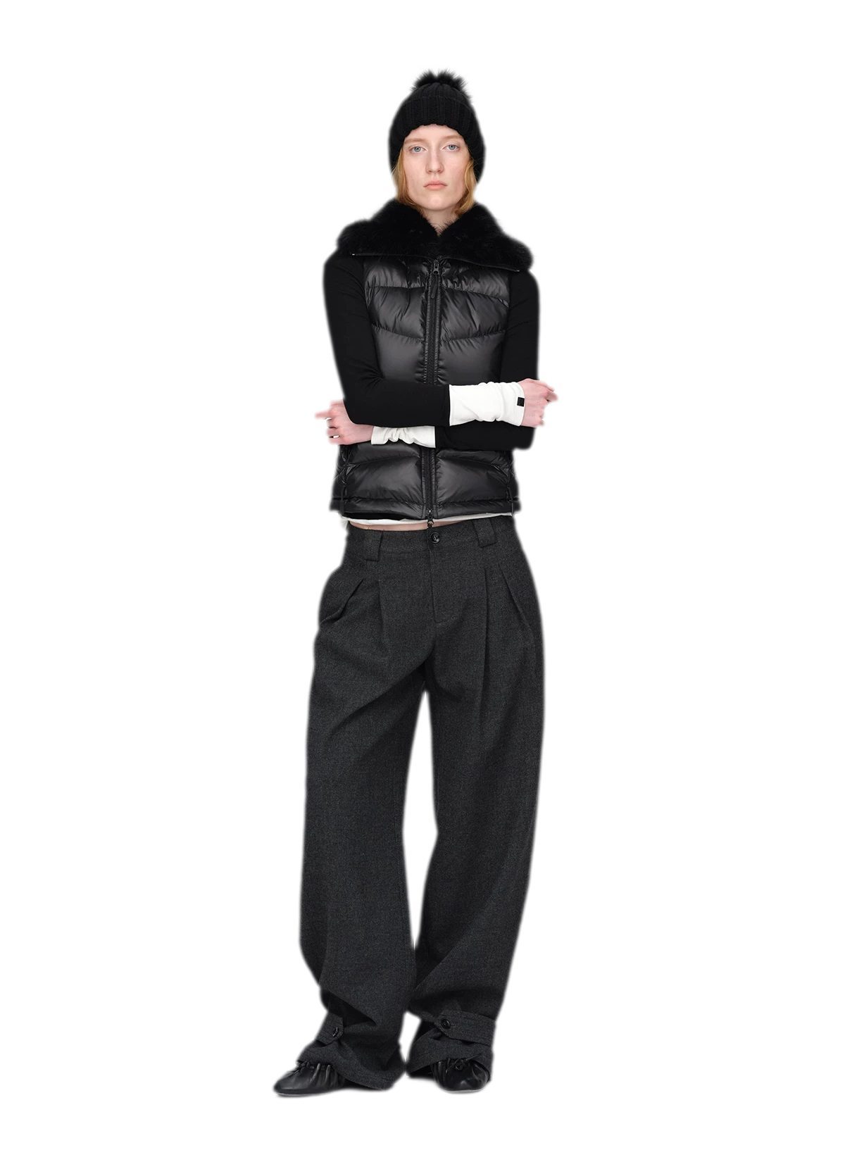 Gilet matelassé en duvet brillant
