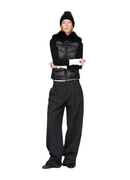 Gilet matelassé en duvet brillant
