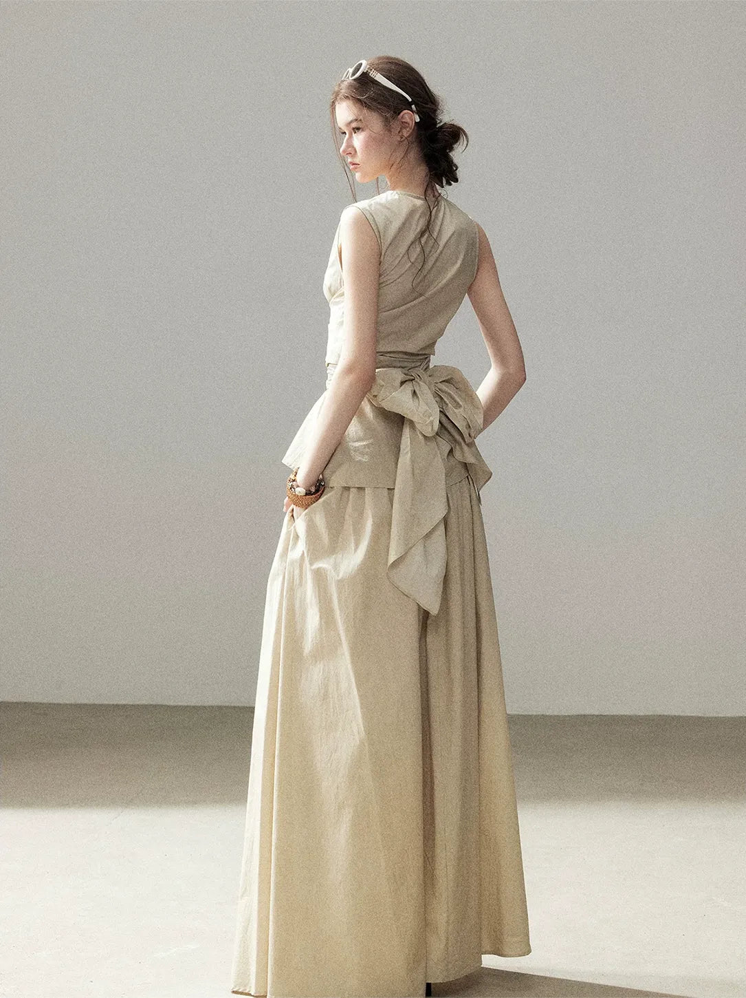 Lace Trim Skirt Set