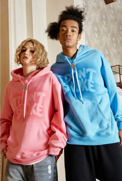 American Style Shadow Print Hoodie