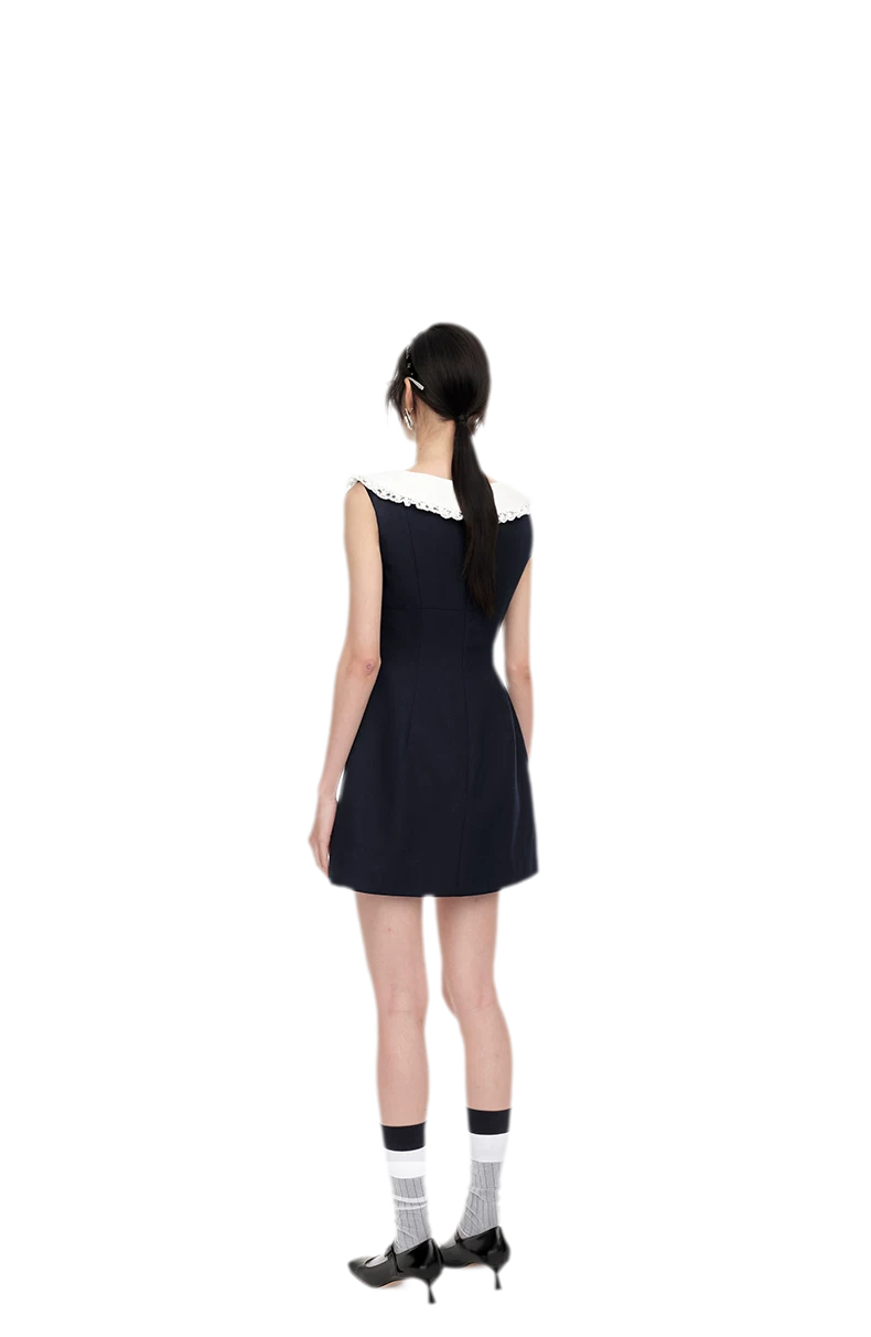Rhinestone Bow A-Line Dress