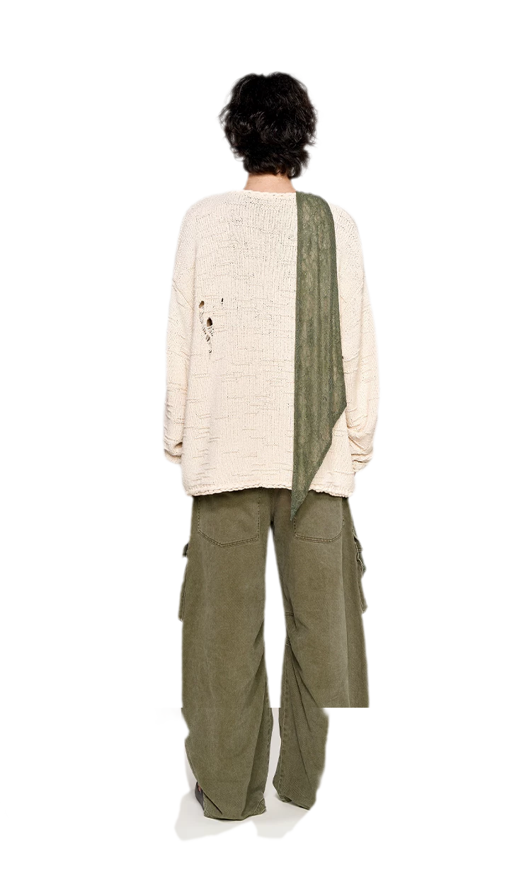 Three-Dimensional Jacquard Cardigan