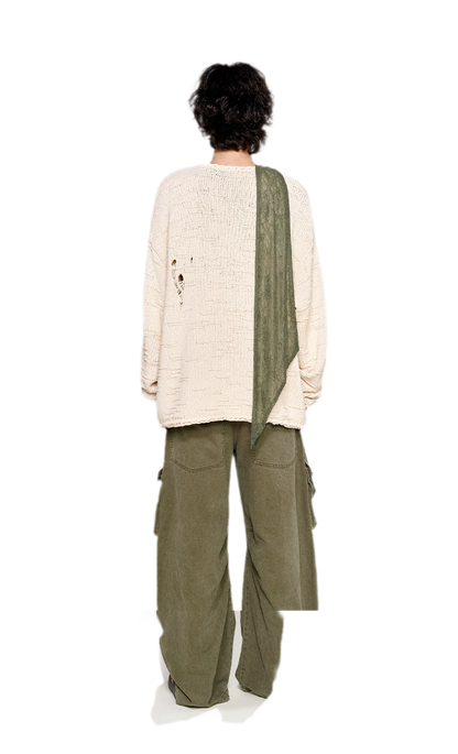 Three-Dimensional Jacquard Cardigan