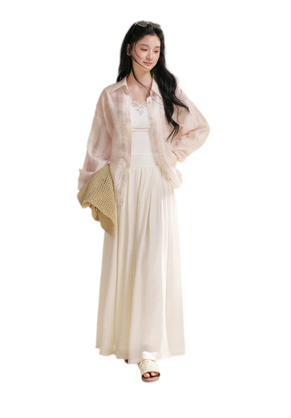 Pleated Wide-Leg Pants