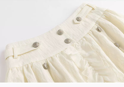 Lace Patchwork Bubble Skirt