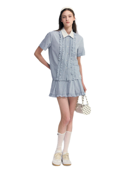 Blue Plaid Set