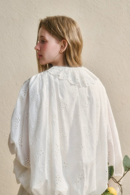 Embroidered Jacquard Shirt Dress
