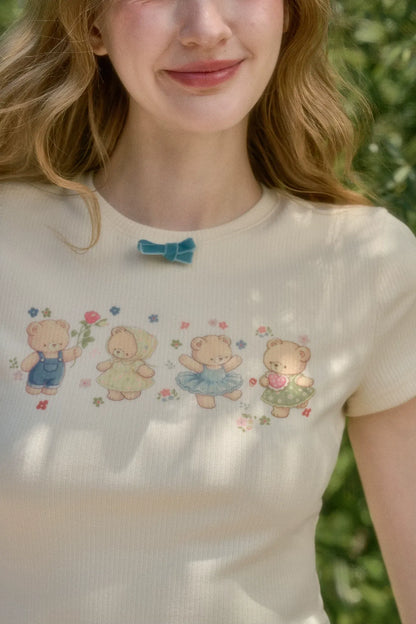 BabyBear Cropped Rib T-Shirt