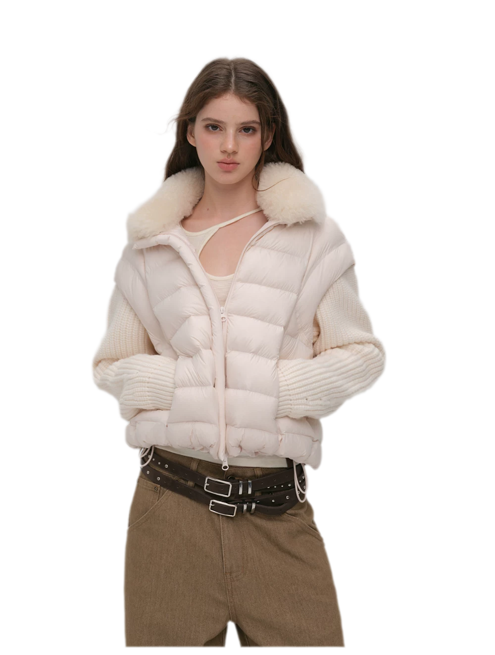 Detachable Sleeve Down Vest