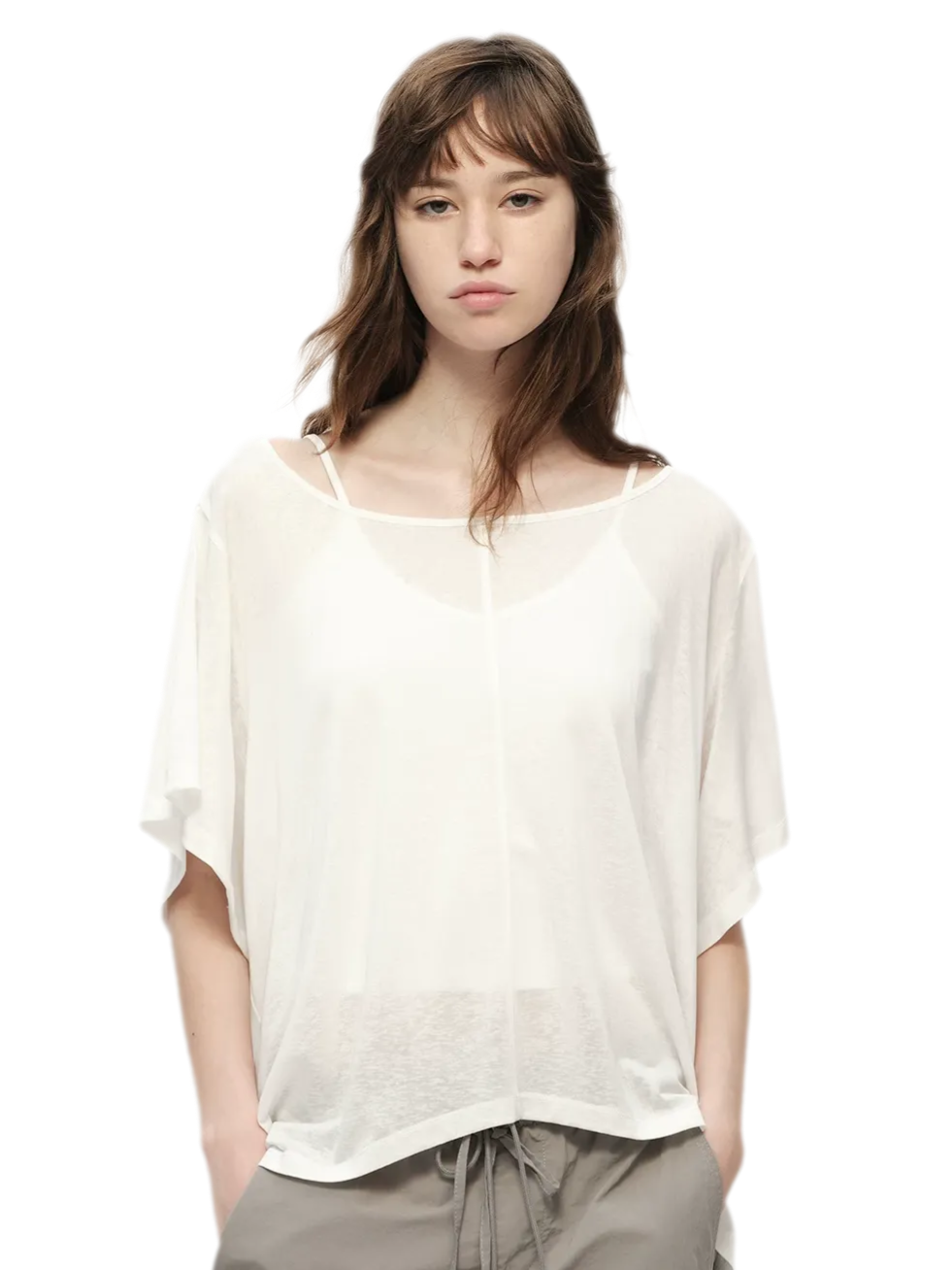 Lyocell Off Shoulder Tee