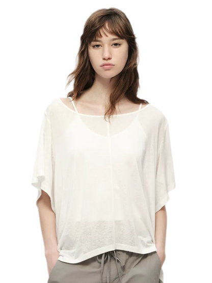 Lyocell Off Shoulder Tee