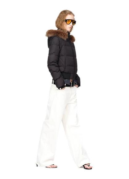 Perlmuttglänzende Steppdaunenjacke