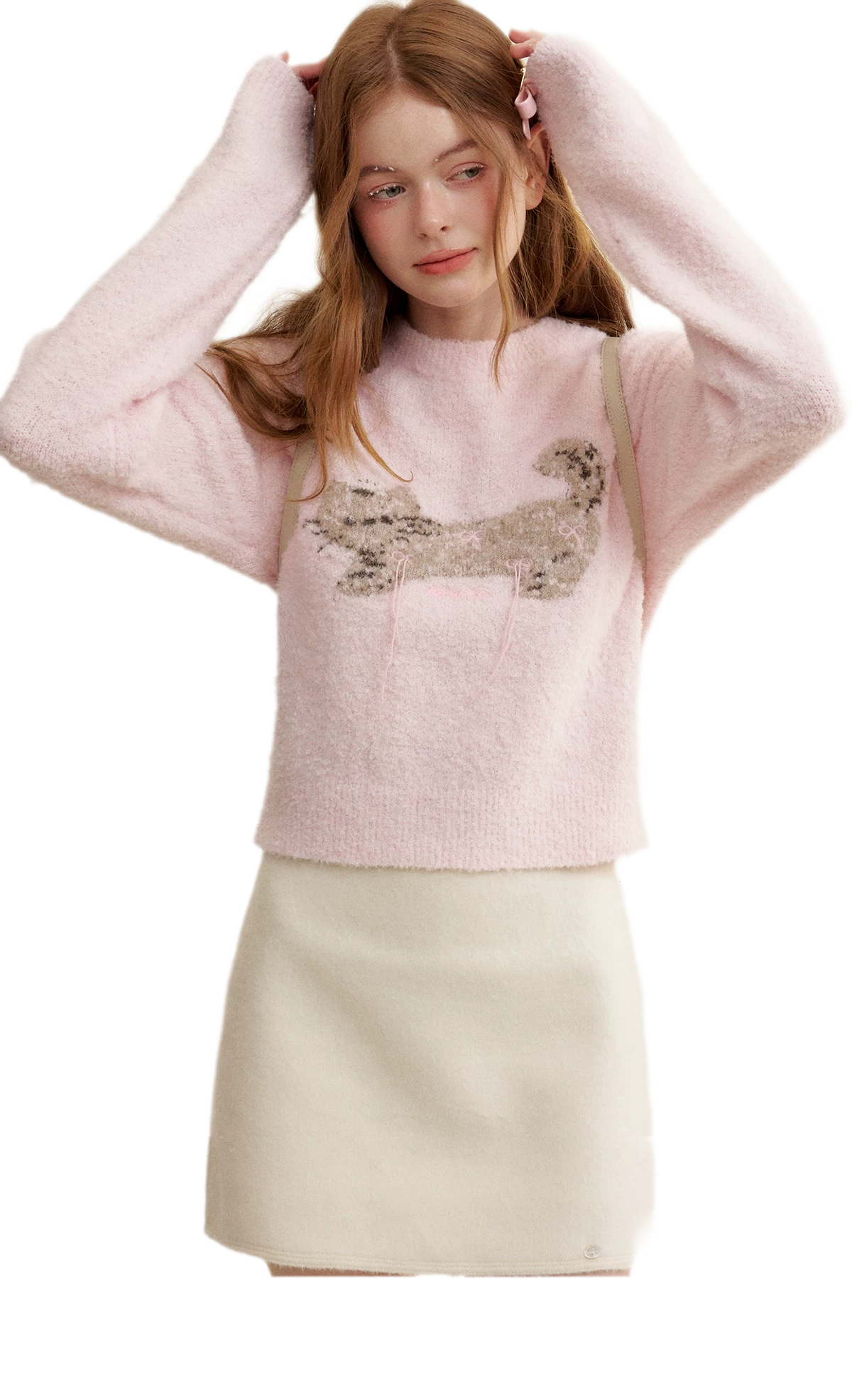 Wool Cat Jacquard Sweater