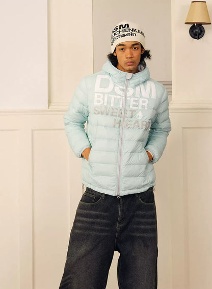 Lightweight Ribbed Quilted Down Jacket