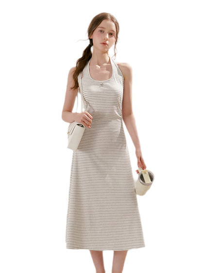 Striped Halter Dress