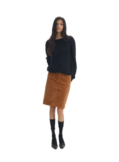 Brushed Knit Crewneck Sweater
