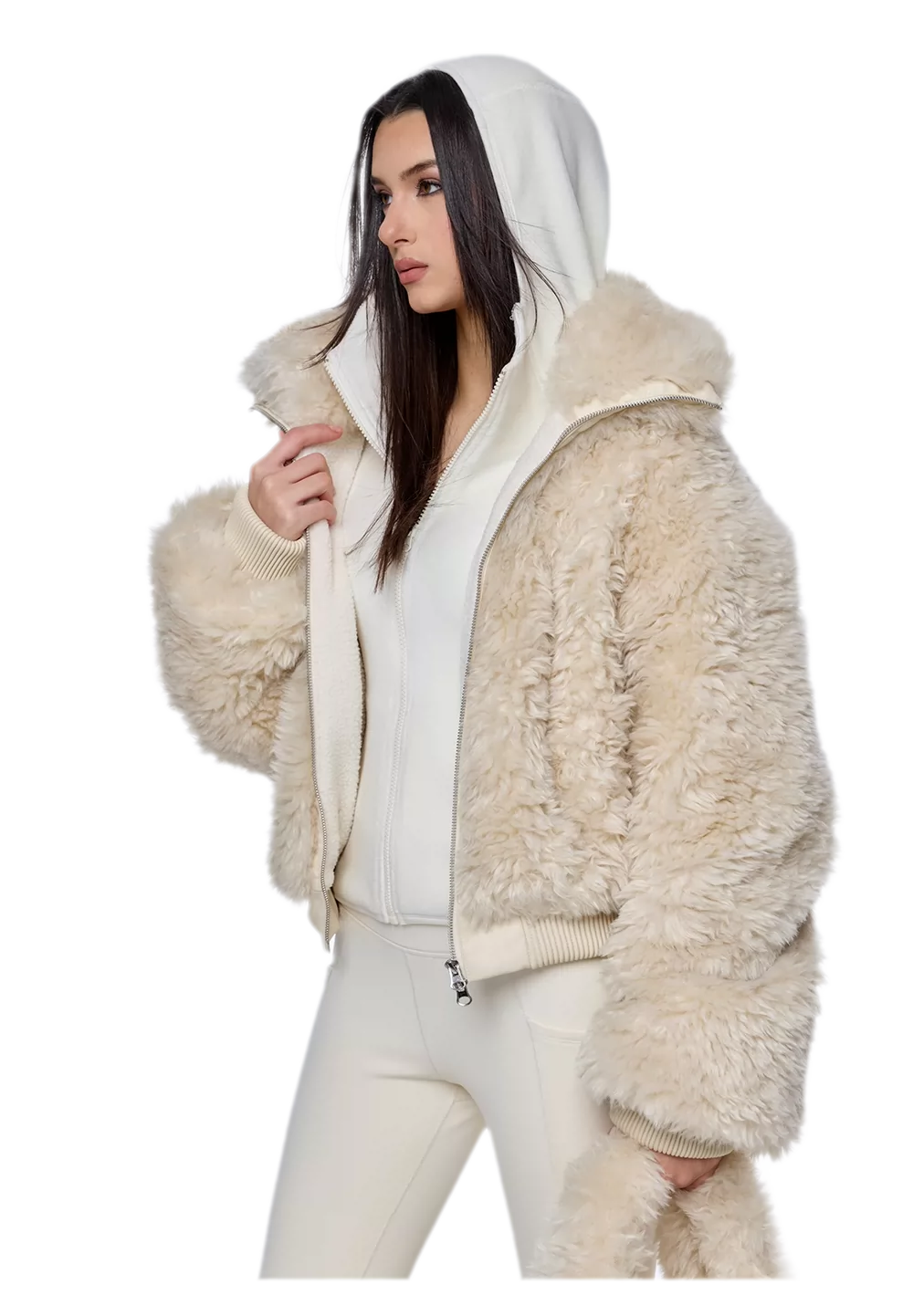 Polar Fleece Hooded Jacket