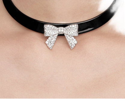 Crystal Bow Collar Jewelry