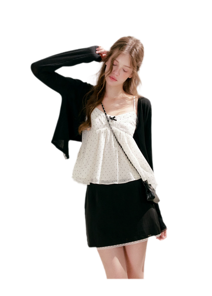 Lace Trim Cardigan